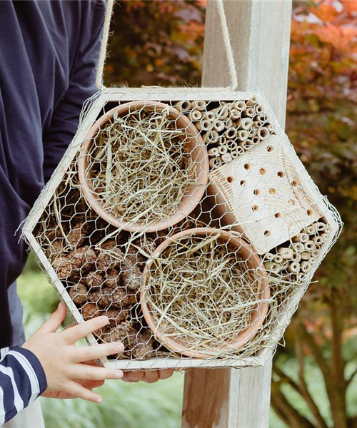 Ein Insektenhotel im Garten - Urlaub für kleine Nützlinge.