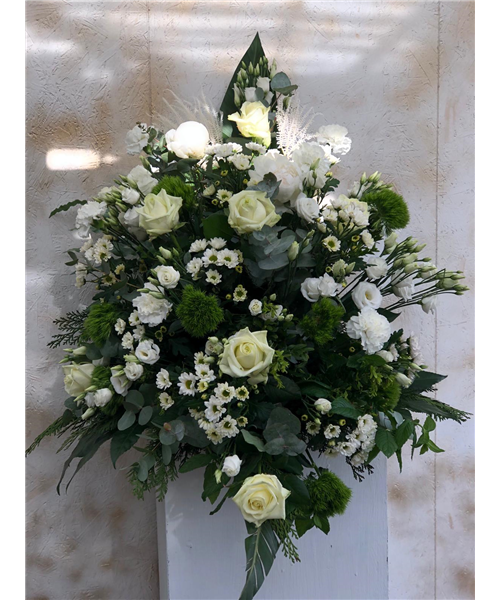 Trauerbukett weiß