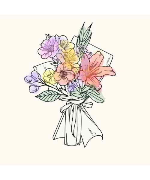 Überraschungsstrauß Bunt