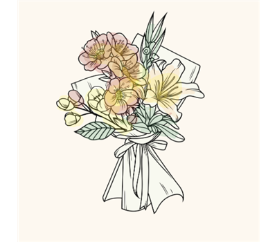 Überraschungsstrauß Orange- Gelb  Überraschungsstrauß Orange- Gelb